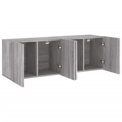 vidaXL Meubles TV muraux 2 pcs sonoma gris 60x30x41 cm