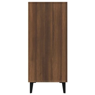 vidaXL Buffet chêne marron 90x34x80 cm bois d'ingénierie