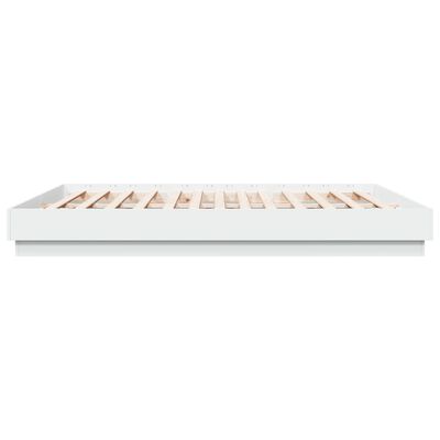 vidaXL Cadre de lit sans matelas blanc 200x200 cm