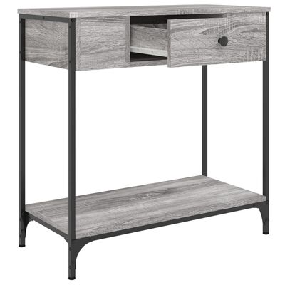 vidaXL Table console sonoma gris 75x34,5x75 cm bois d'ingénierie