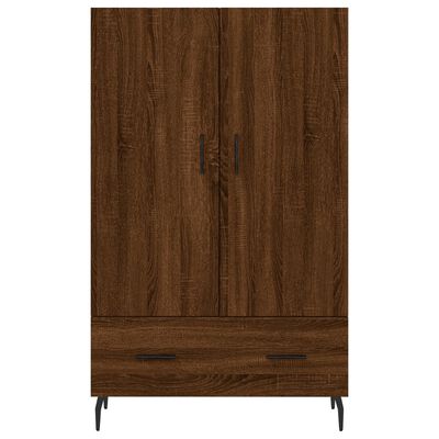 vidaXL Buffet haut chêne marron 69,5x31x115 cm bois d'ingénierie