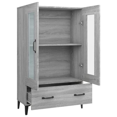 vidaXL Buffet Sonoma gris 70x31x115 cm Bois d'ingénierie