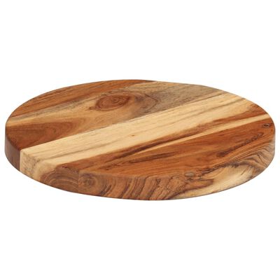 vidaXL Planche à découper Ø25x2,5 cm bois d'acacia massif