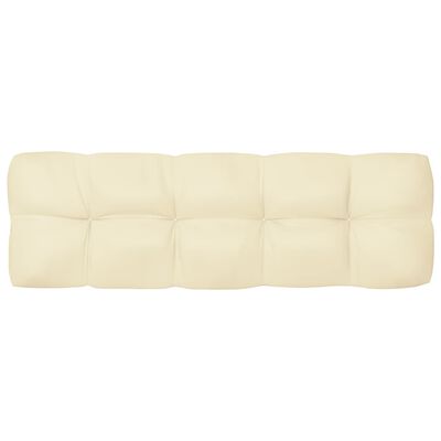 vidaXL Coussins de canapé palette lot de 7 Crème