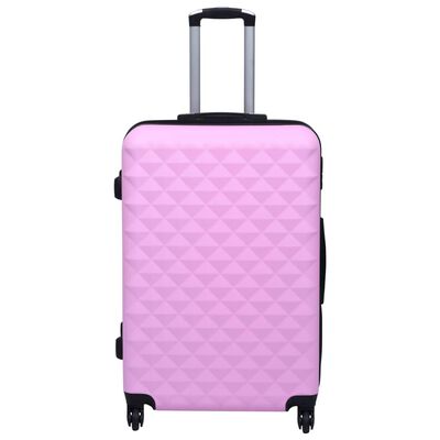 vidaXL Ensemble de valises rigides 2 pcs Rose ABS