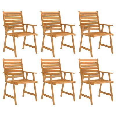 vidaXL Ensemble à manger de jardin 7 pcs Bois d'acacia solide