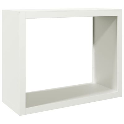 vidaXL Portant de bois de chauffage blanc 100x40x80 cm acier