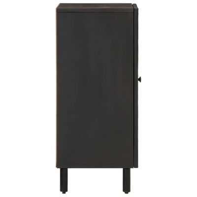 vidaXL Armoire latérale noir 40x33x75 cm bois massif de manguier