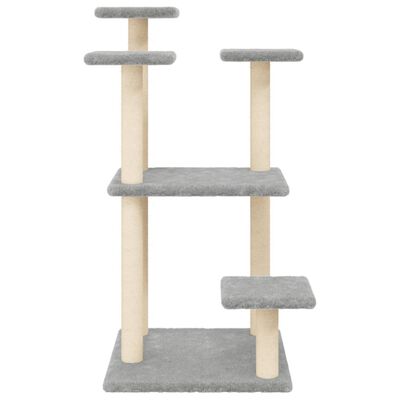 vidaXL Arbres à chat avec plates-formes gris clair 98,5 cm