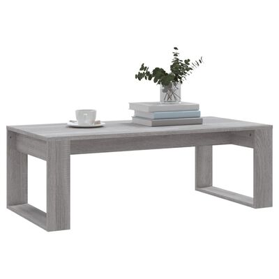 vidaXL Table basse sonoma gris 102x50x35 cm bois d'ingénierie