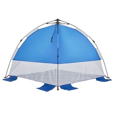 vidaXL Tente de plage bleu azuré libération rapide imperméable