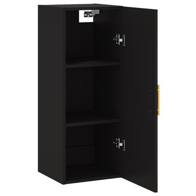 vidaXL Armoire murale noir 34,5x34x90 cm