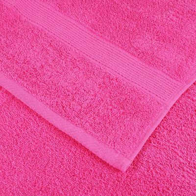 vidaXL Serviettes de sauna de qualité supérieure SOLUND 10 pcs rose