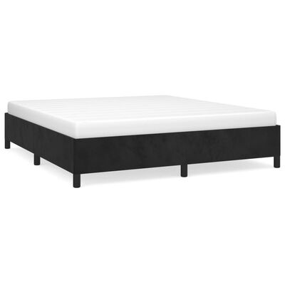 vidaXL Cadre de lit sans matelas noir 180x200 cm velours