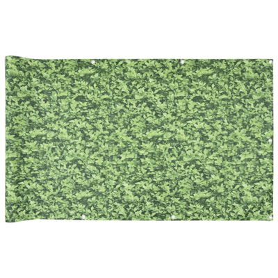 vidaXL Écran d'intimité de balcon aspect de plante vert 600x120 cm PVC