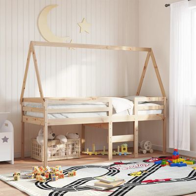 vidaXL Toit de lit pour enfants 199x80,5x88 cm bois de pin massif