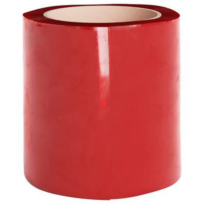 vidaXL Rideau de porte rouge 200 mmx1,6 mm 10 m PVC