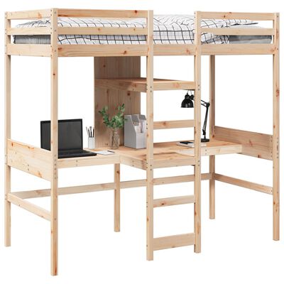 vidaXL Cadre de lit superposé sans matelas 75x190cm bois de pin massif