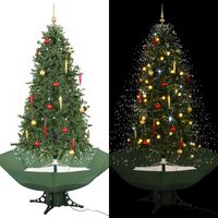 Sapin de Noël avec lumière LED et décorations vertes et blanches Vida XL  3077843 - Habitium®