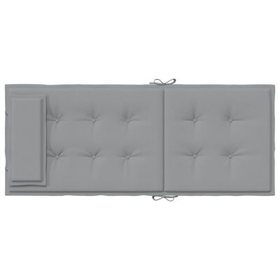 vidaXL Coussins de chaise à dossier haut lot de 6 gris tissu oxford