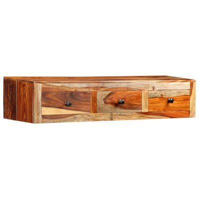 vidaXL Table console murale 100x25x20 cm Bois massif