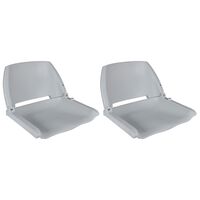 vidaXL Sièges de bateau 2 pcs Dossier pliable sans oreiller 41x51x48cm