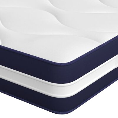 vidaXL Matelas à ressorts ensachés dureté moyenne 90x200 cm