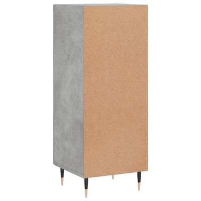 vidaXL Buffet Gris béton 34,5x34x90 cm Bois d'ingénierie