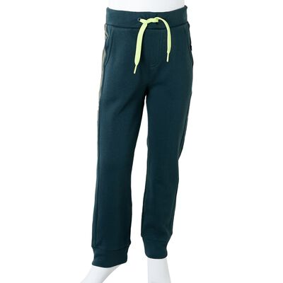 Pantalon de survêtement enfants avec cordon de serrage vert mousse 92