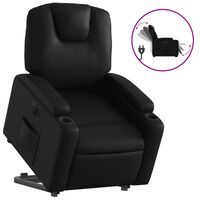 vidaXL Fauteuil inclinable électrique noir similicuir