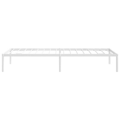 vidaXL Cadre de lit métal sans matelas blanc 75x190 cm