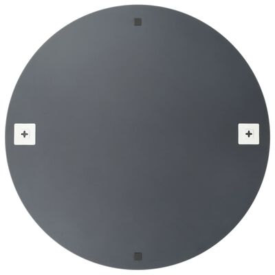 vidaXL Miroir mural sans cadre avec lampes LED Rond Verre