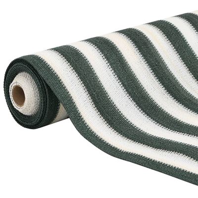 vidaXL Filet brise-vue vert et blanc 2x10 m PEHD 150 g/m²