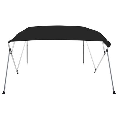 vidaXL Auvent bimini à 4 arceaux noir 243x210x137 cm