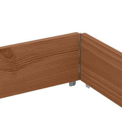 vidaXL Jardinière marron 150x100 cm bois massif de pin