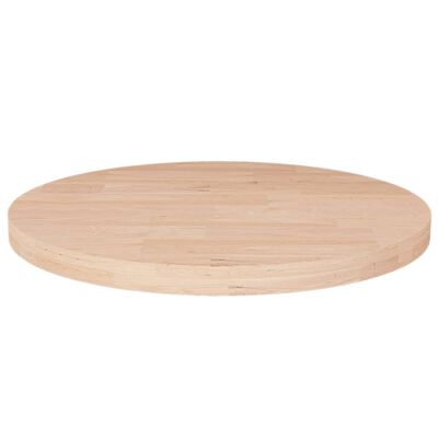 vidaXL Dessus de table rond Ø30x2,5 cm Bois de chêne massif non traité