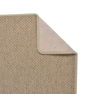 vidaXL Tapis de couloir aspect sisal sable 50x100 cm