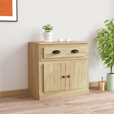 vidaXL Buffet chêne sonoma 70x35,5x67,5 cm bois d'ingénierie