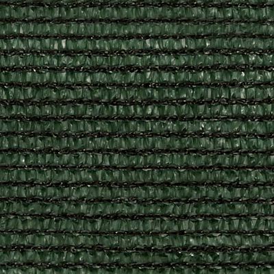 vidaXL Voile d'ombrage 160 g/m² Vert foncé 3x4x5 m PEHD