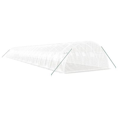 vidaXL Serre avec cadre en acier blanc 88 m² 22x4x2 m