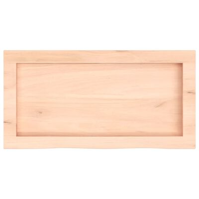 vidaXL Comptoir de salle de bain 60x30x(2-6) cm bois massif non traité