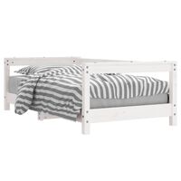 vidaXL Cadre de lit pour enfant blanc 70x140 cm bois de pin massif