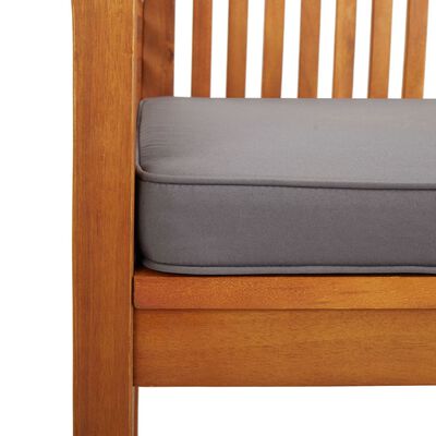 vidaXL Ensemble à manger d'extérieur 5 pcs et coussins Acacia solide