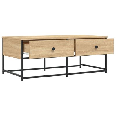 vidaXL Table basse chêne sonoma 100x51x40 cm bois d'ingénierie