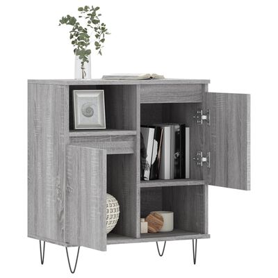 vidaXL Buffet Sonoma gris 60x35x70 cm Bois d'ingénierie