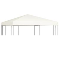 vidaXL Toile supérieure de belvédère 310 g / m² 3 x 3 m Blanc crème