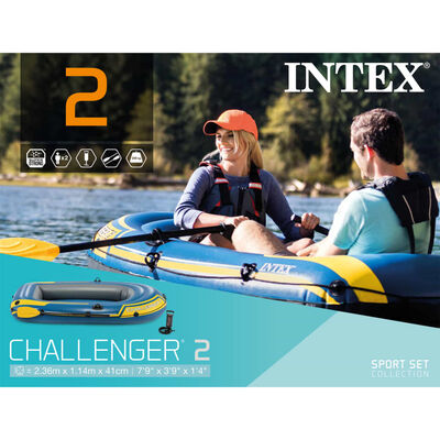 Intex Ensemble canot pneumatique avec rames et pompe 68367NP