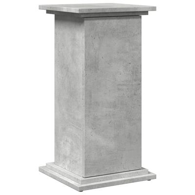 vidaXL Piédestal avec rangement gris béton 31x30x60 cm bois ingénierie