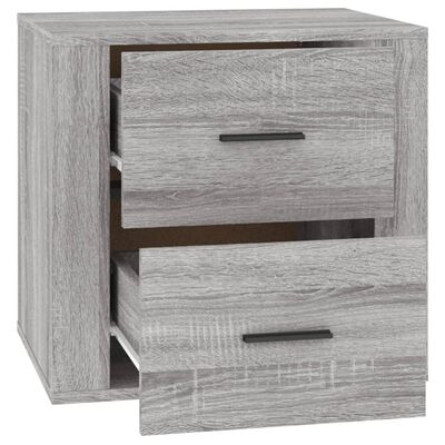 vidaXL Table de chevet Sonoma gris 50x39x47 cm