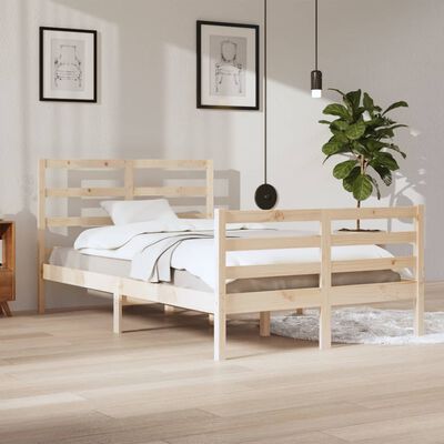 vidaXL Cadre de lit sans matelas bois de pin massif 120x200 cm